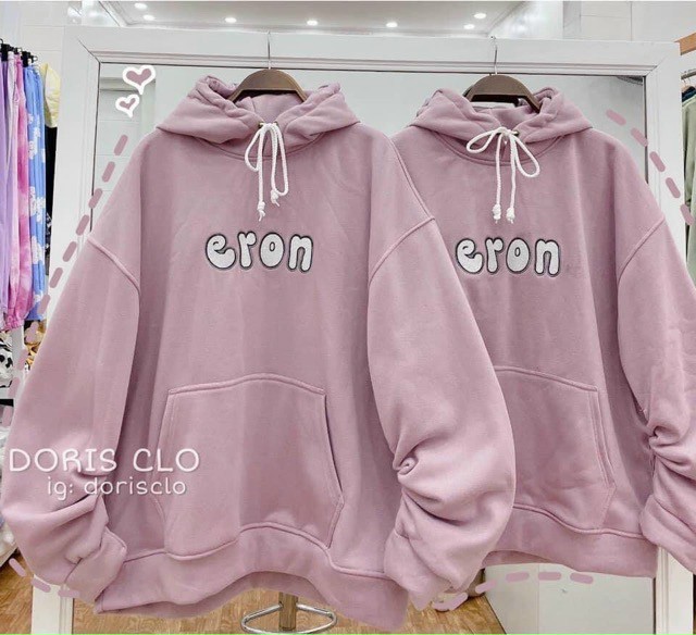 ÁO KHOÁC HOODIE ERON FORM RỘNG TAY CÁNH DƠI VỚI 3 MÀU PASTEL THANH LỊCH CỰC XINH TP
