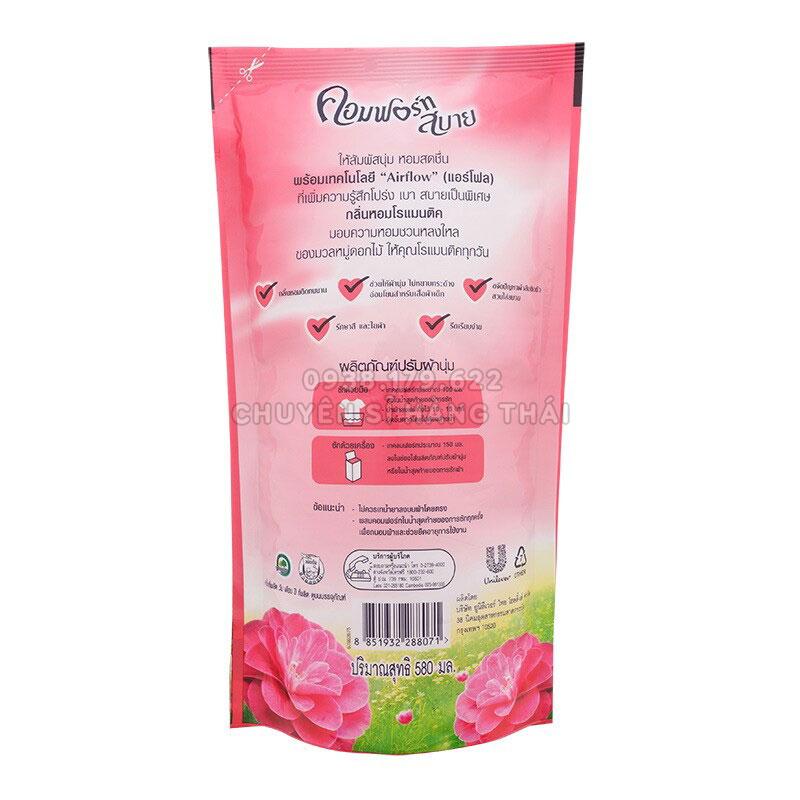 【SIÊU RẺ】Combo 3 Túi Nước Xả Vải Comfort Thái Lan Đỏ 500ml