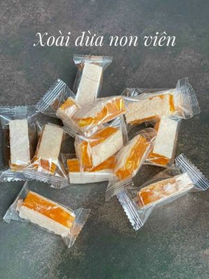 Kẹo Xoài Dừa Non Viên - Siêu Ngon 100G