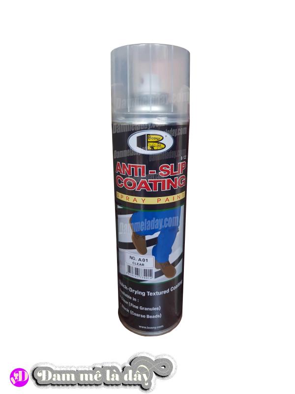 Sơn xịt chống trượt Anti Slip Coating Spray Bosny