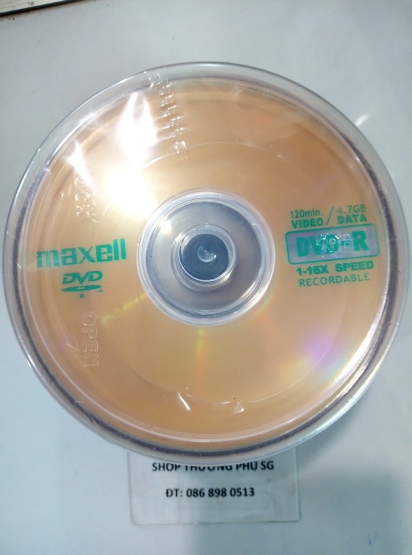 Bảng giá Đĩa trăng DVD-R MAXELL - 16X - 4.7GB - 120MIN (Lốc 50 DVD) Phong Vũ