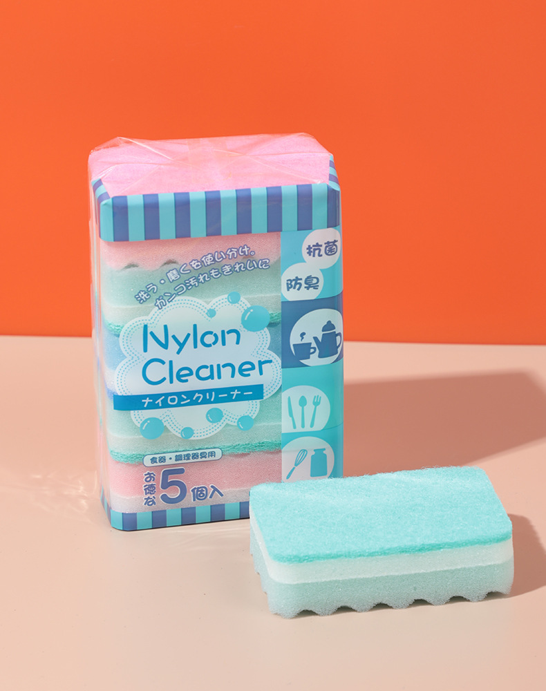 Set 5 miếng bọt biển japan, rửa chén siêu sạch