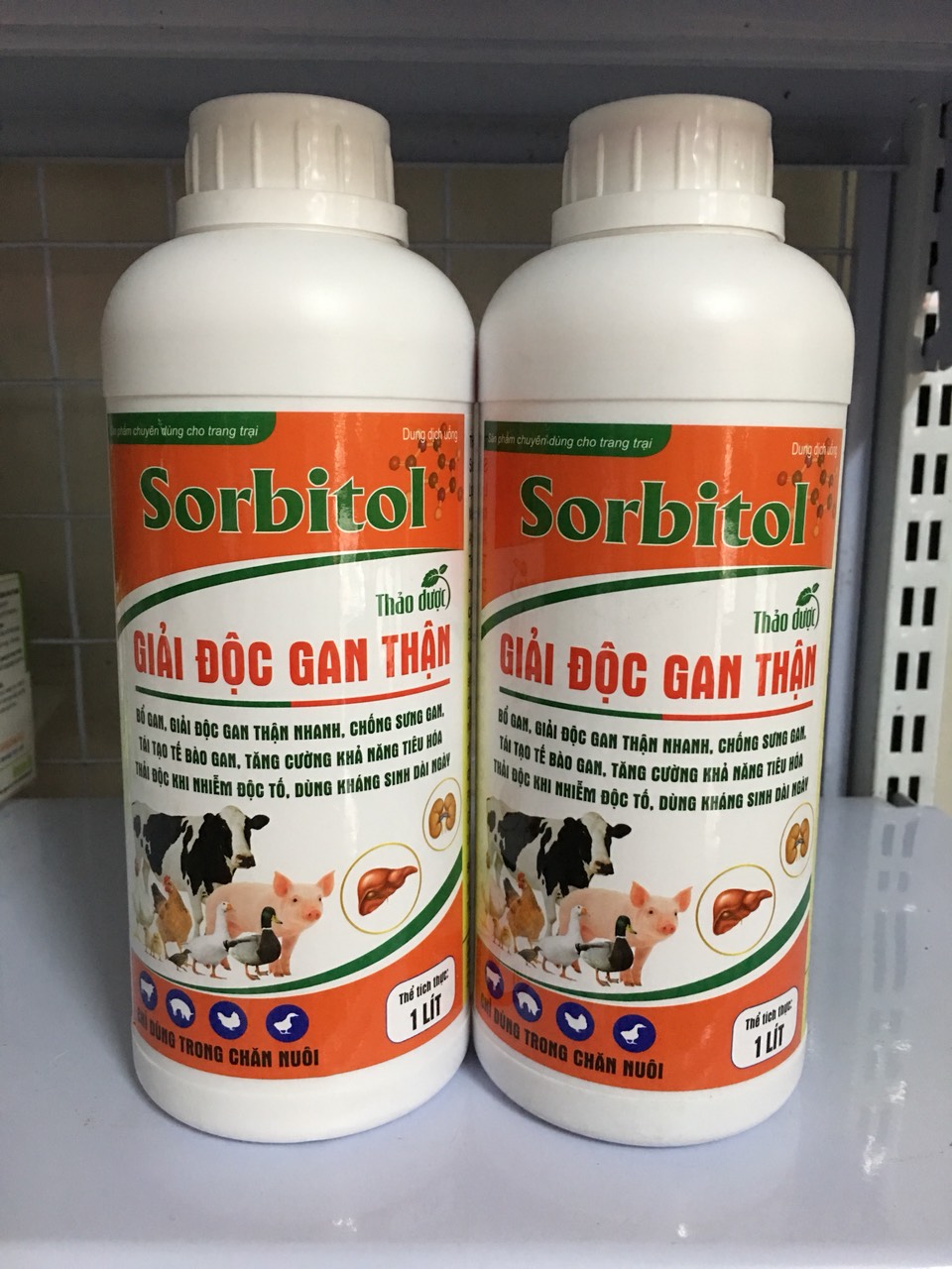 Giải độc gan thận thảo dược Sorbitol cho vật nuôi
