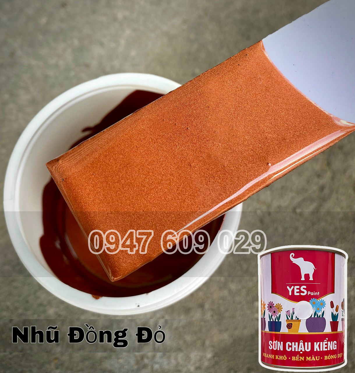Sơn chậu kiểng hệ xăng thơm YES PAINT 800g