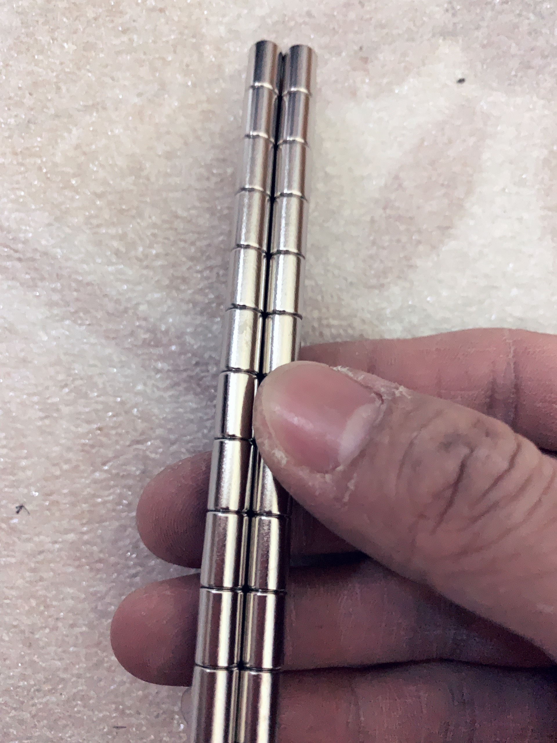Nam châm viên D6x10mm ( set 10 viên )