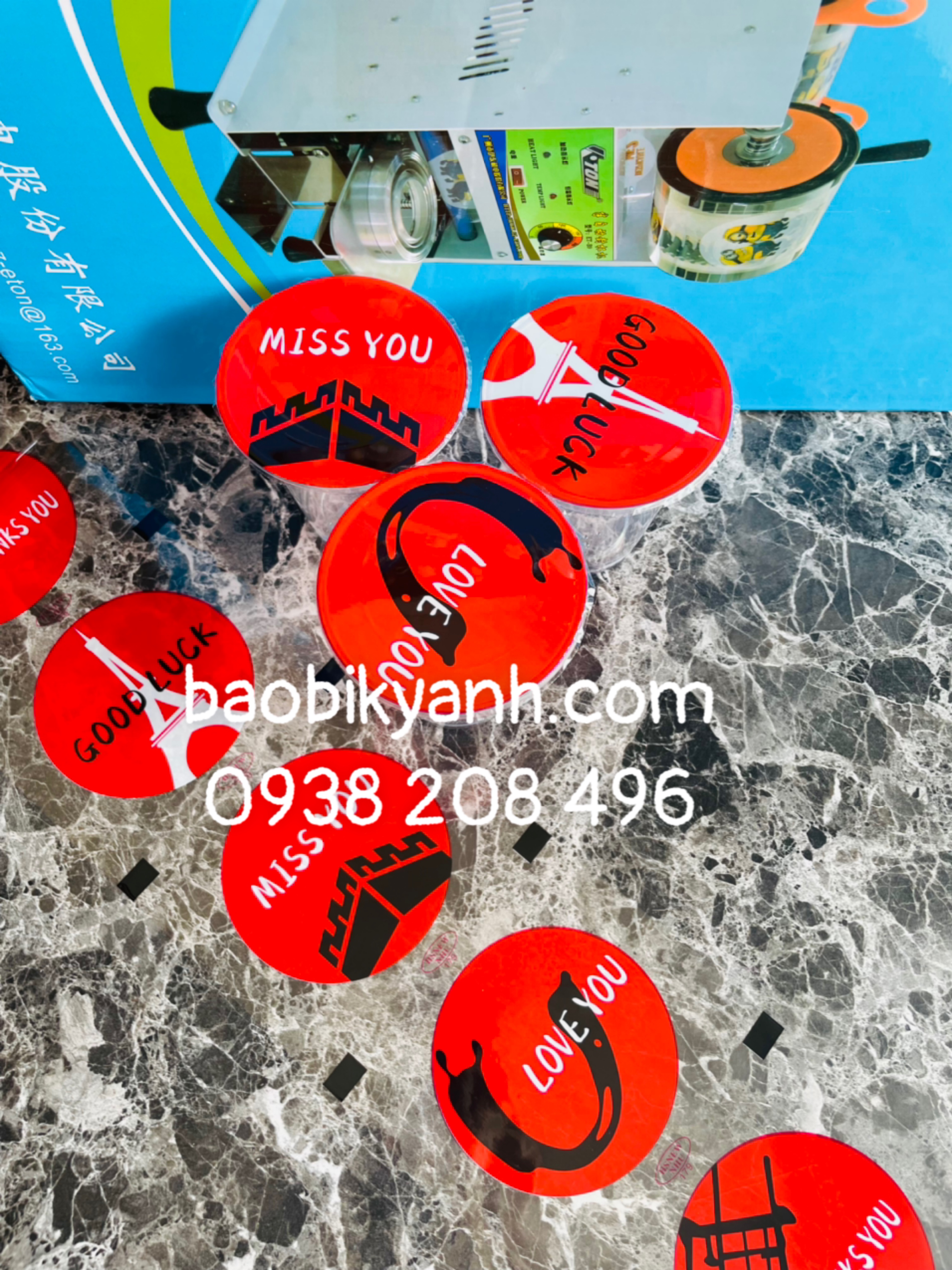 Cuộn màng ép ly 2400 hình/cuộn