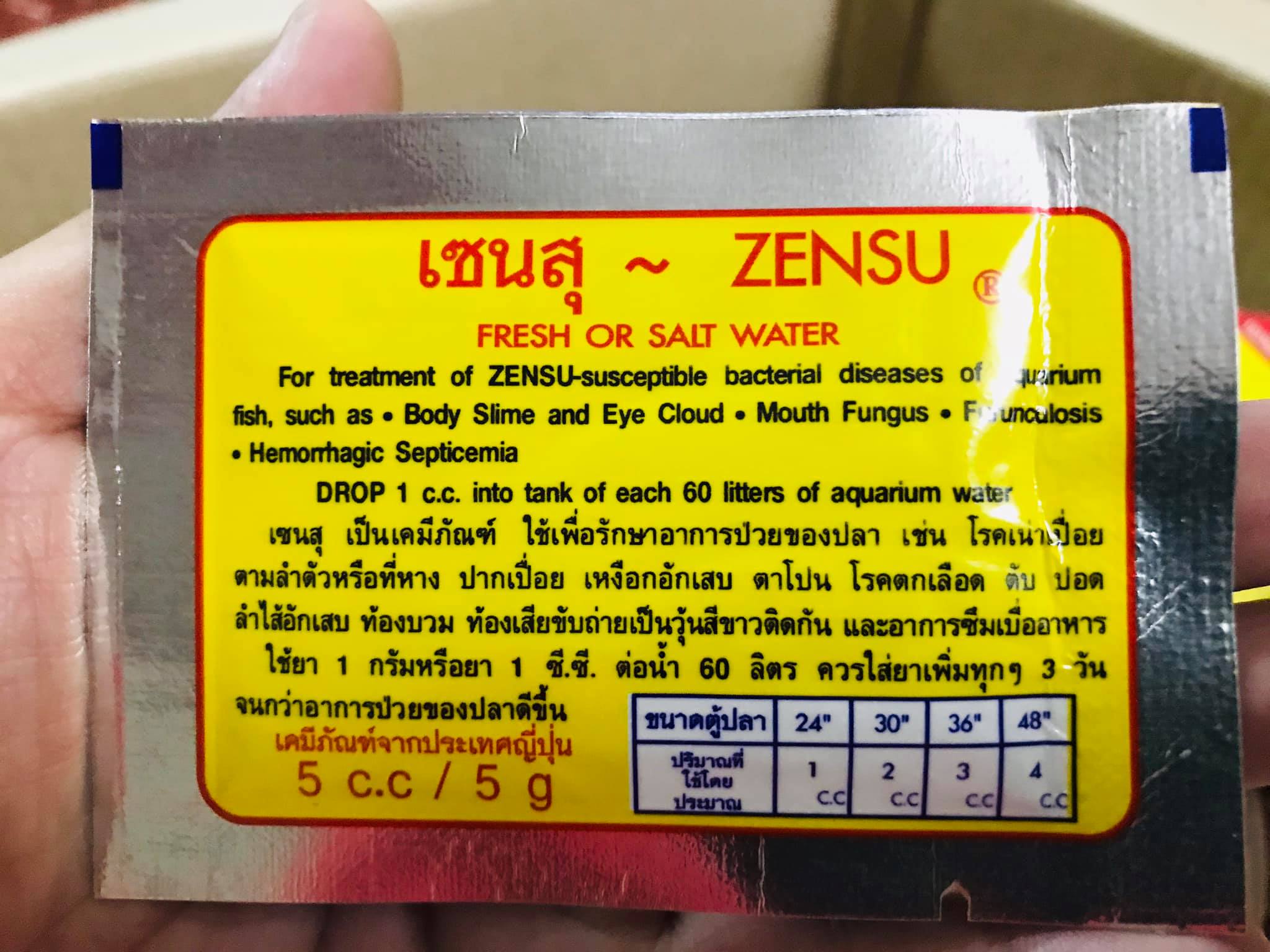 [HCM]BỘT ZENSU - DƯỠNG  CHO CÁ BETTA - Thần dược cho Betta sung khỏe 5gr
