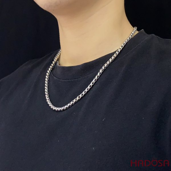 [Chính hãng] [Ảnh thật] [FreeShip] [Có sẵn] [Có bảo hành] Vòng cổ nam chất bạc Thái
