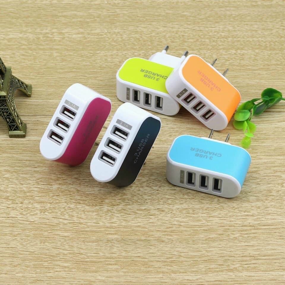 [HCM]Cục sac điện thoại 3 cổng USB