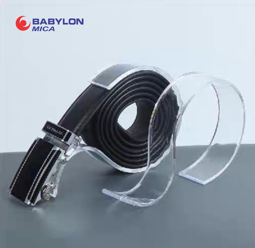 Kệ mica trưng bày thắt lưng dây nịt