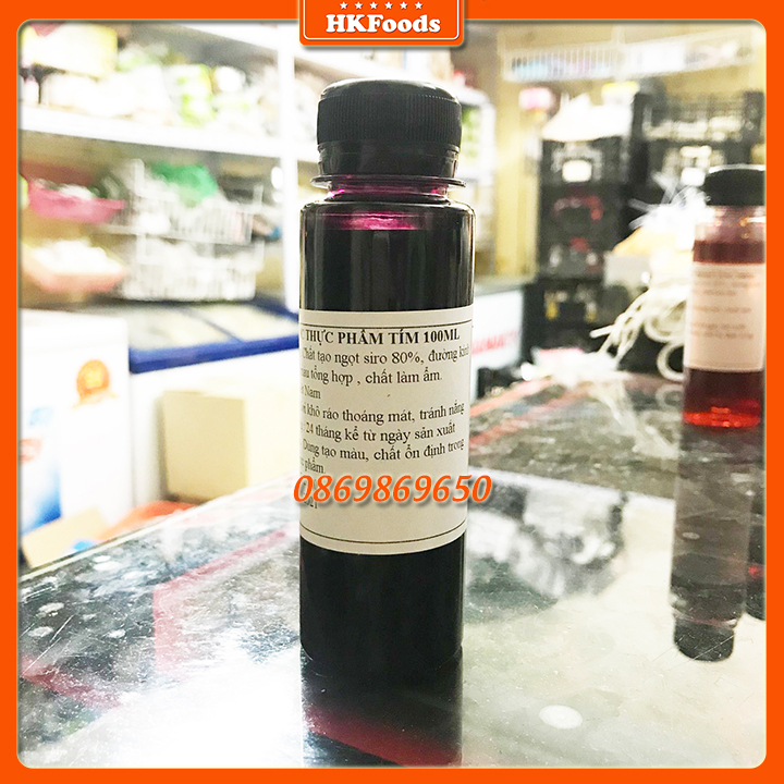 Màu Nước Dùng Cho Thực Phẩm Chai 100g - Mầu Tím
