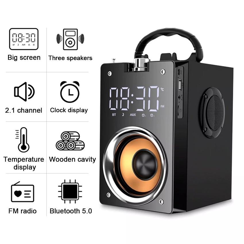[BẢO HÀNH 12 THÁNG] Loa Blutooth T3,The gioi loa, loa bluetooth, karaoke chấm điểm. Loa không dây Bluetooth đa năng âm thanh nổi 2.1 stereo có FM radio, chơi nhạc MP3 từ thẻ nhớ & ổ USB tặng kèm điều khiển từ xa.