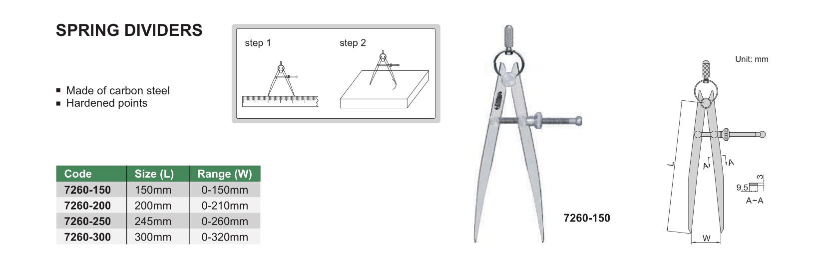 [HCM] COMPA 0-190mm 7260-200, 7260-300 INSIZE TNKTOOLS.COM PHÂN PHỐI