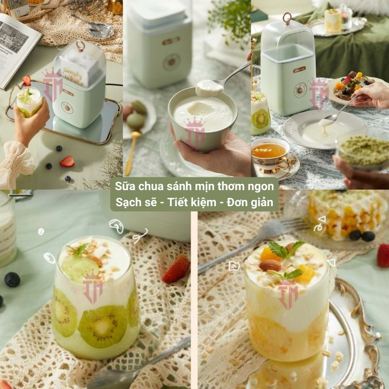 Máy làm sữa chua bear snjc12s3 dung tích 1000ml, 3 chế độ, máy ủ sữa chua