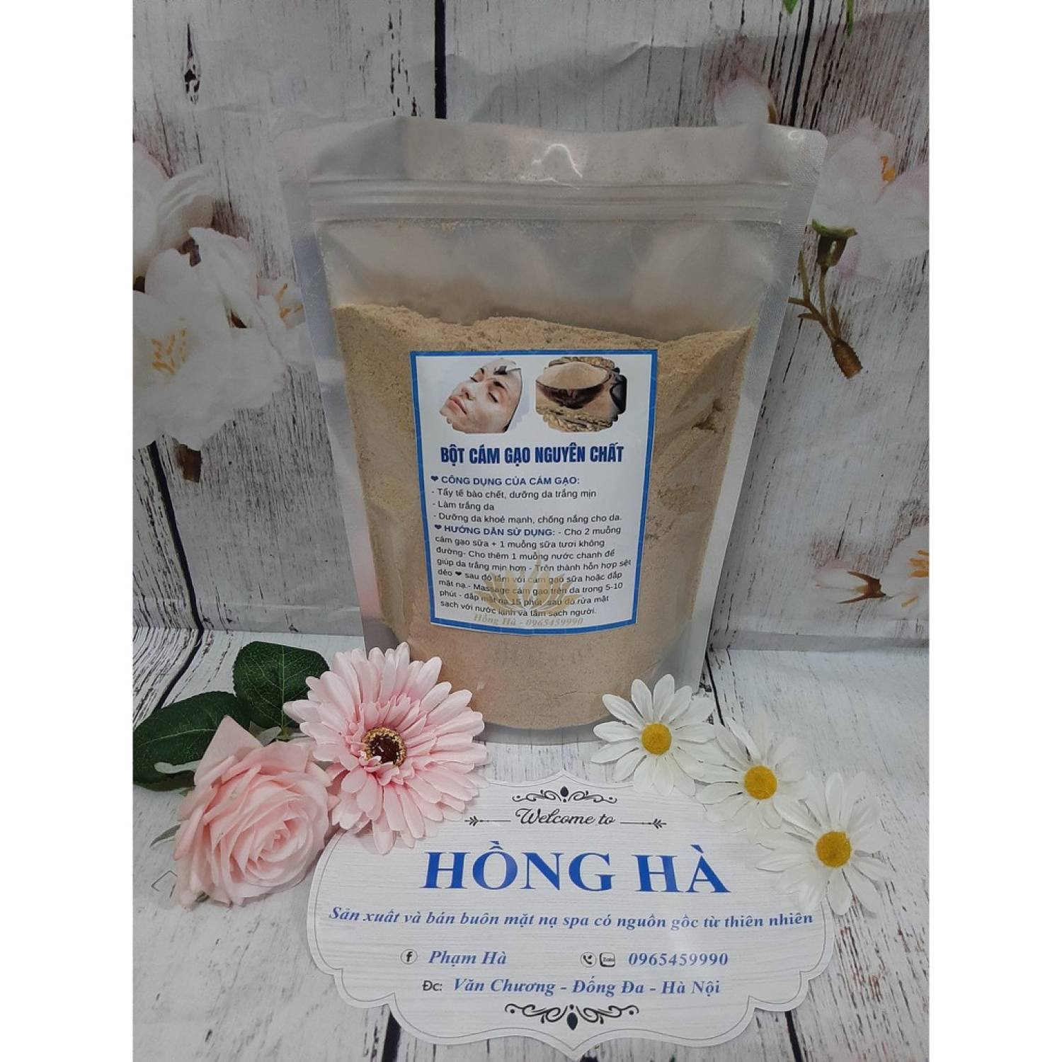 1kg Bột cám gạo sữa nguyên chất thơm mịn handmade