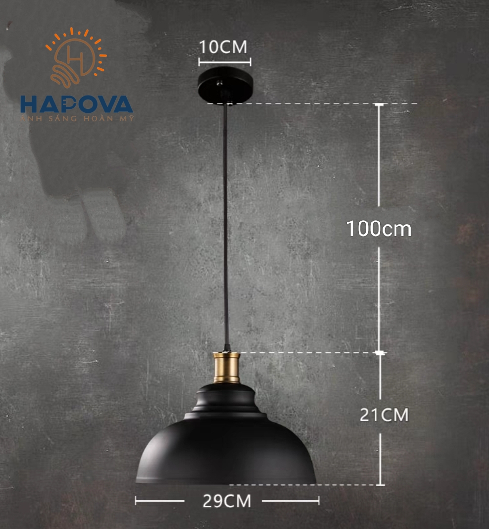 Đèn thả bàn ăn đui đồng HAPOVA MIXA 8194