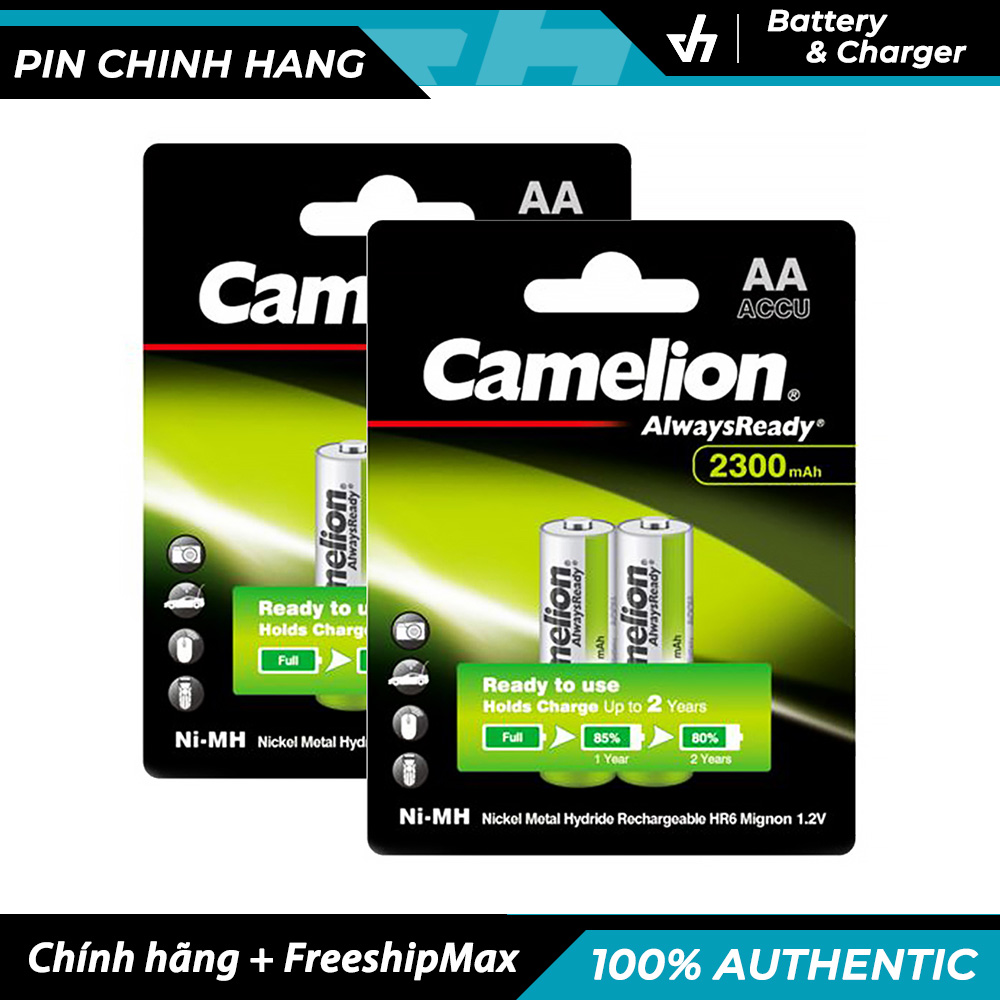 Combo Sạc Camelion 1010B kèm 4 pin AA Camelion 2300mAh