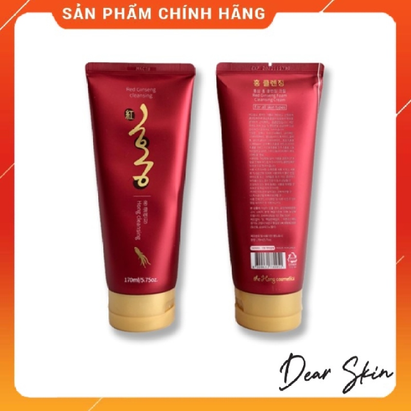 Sữa Rửa Mặt Hồng Sâm Hong Cleansing làm trắng sáng, căng da mặt và bổ sung dinh dưỡng cho da giá rẻ