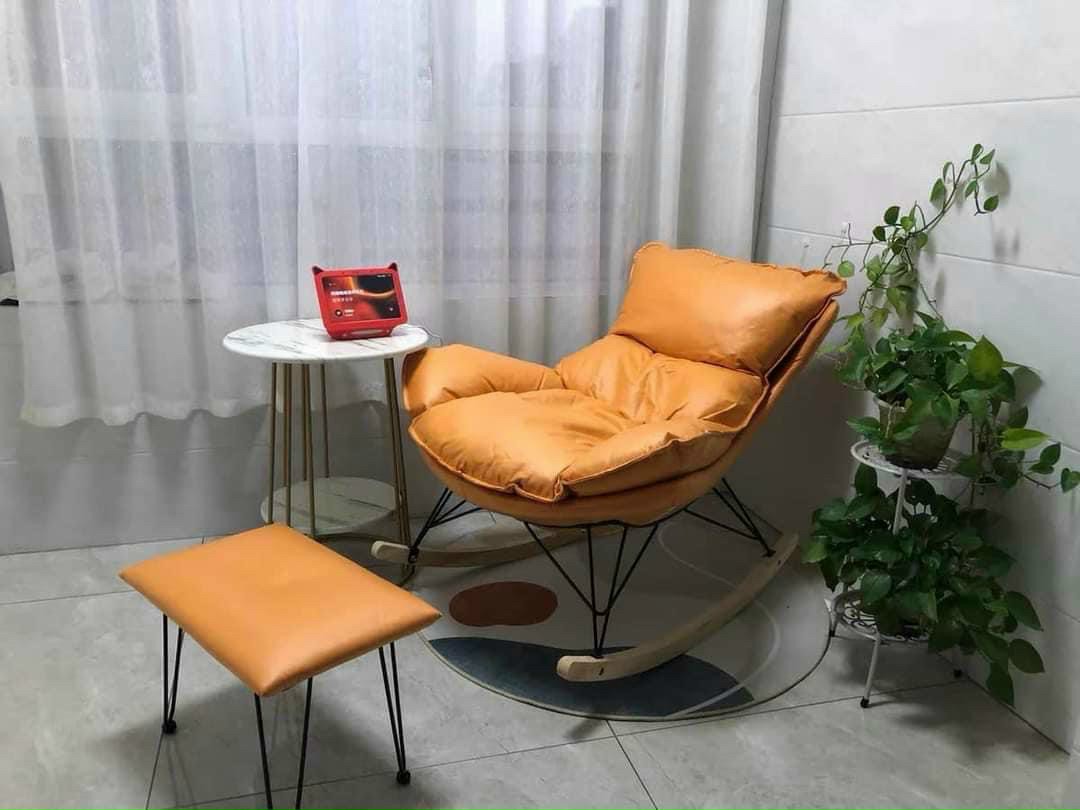 Ghế Bập Bênh Thư Giãn [ Tặng kèm Đôn Gác Chân]