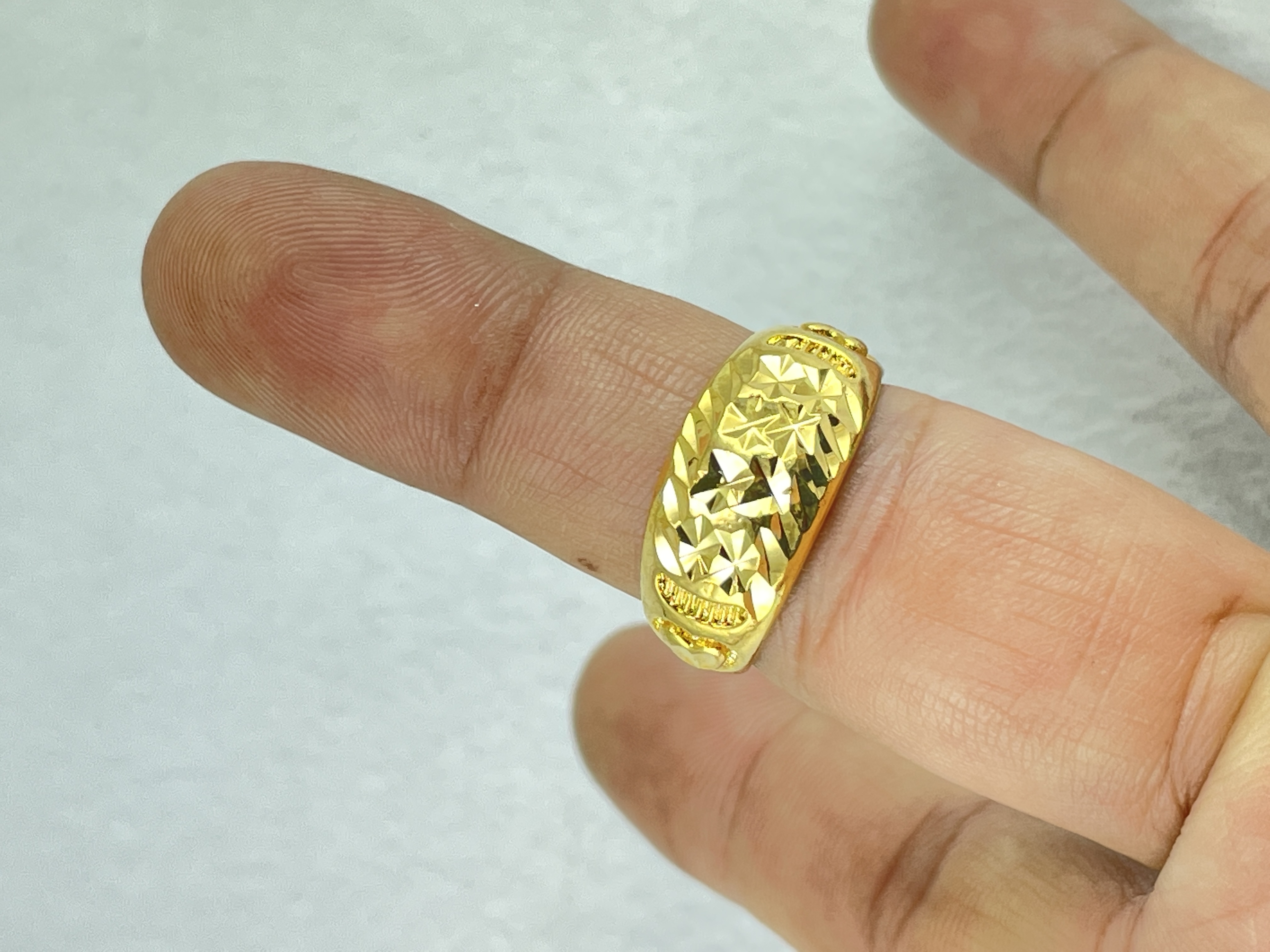 NHẪN NỮ MẠ VÀNG 24K SÁNG BÓNG