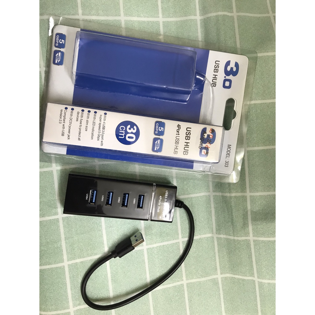 Bộ chia USB 1 ra 4 cổng 3.0 - Hub USB 4 Port 3.0
