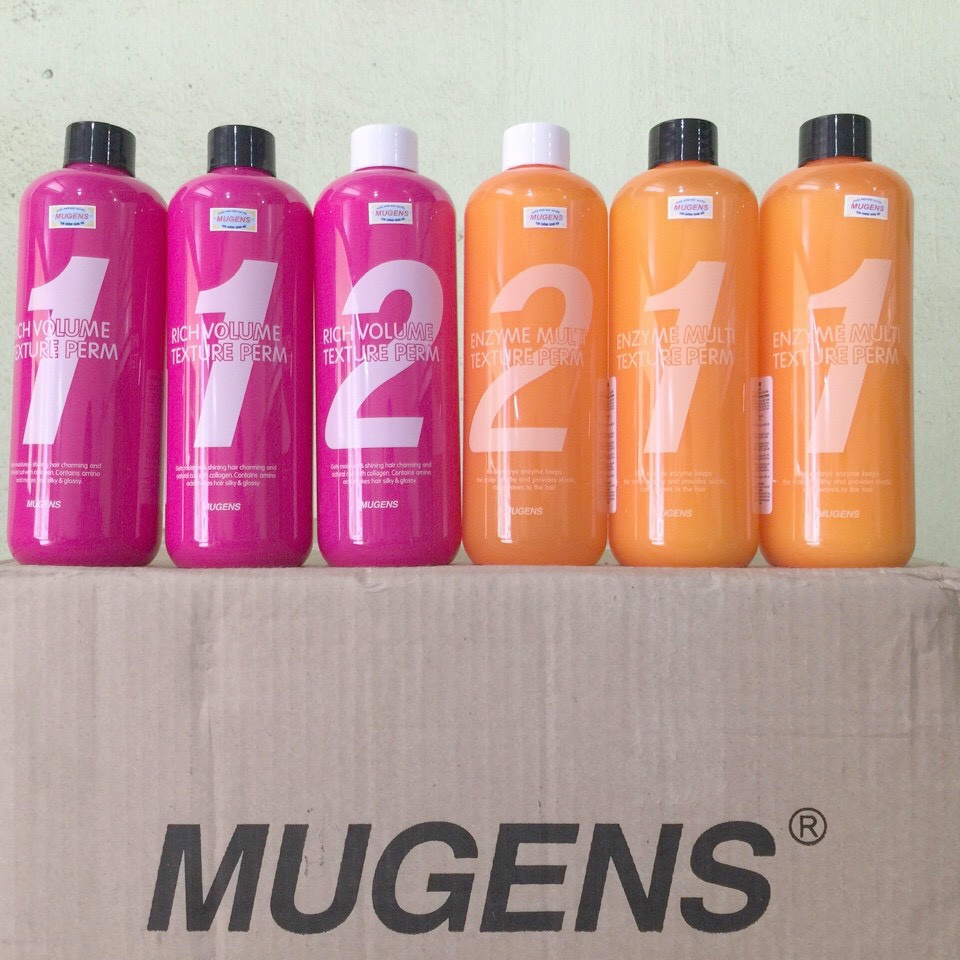 Thuốc Uốn Tóc Thảo Dược Đa Năng Mugens Rich Volume Hàn Quốc 500ml (Dành cho tóc khoẻ và tóc thường)