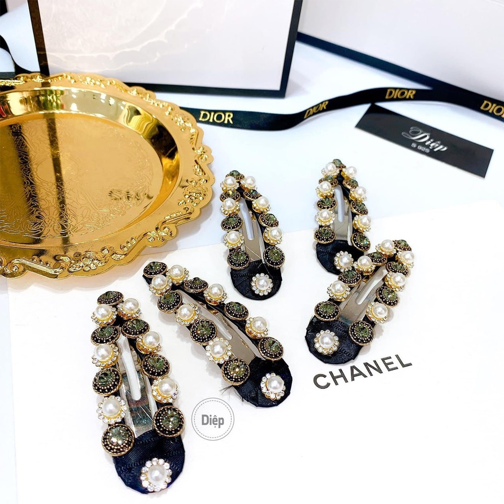 【HOT SALE】 Kẹp tóc thương hiệu kẹp tóc bật đính đá cao cấp