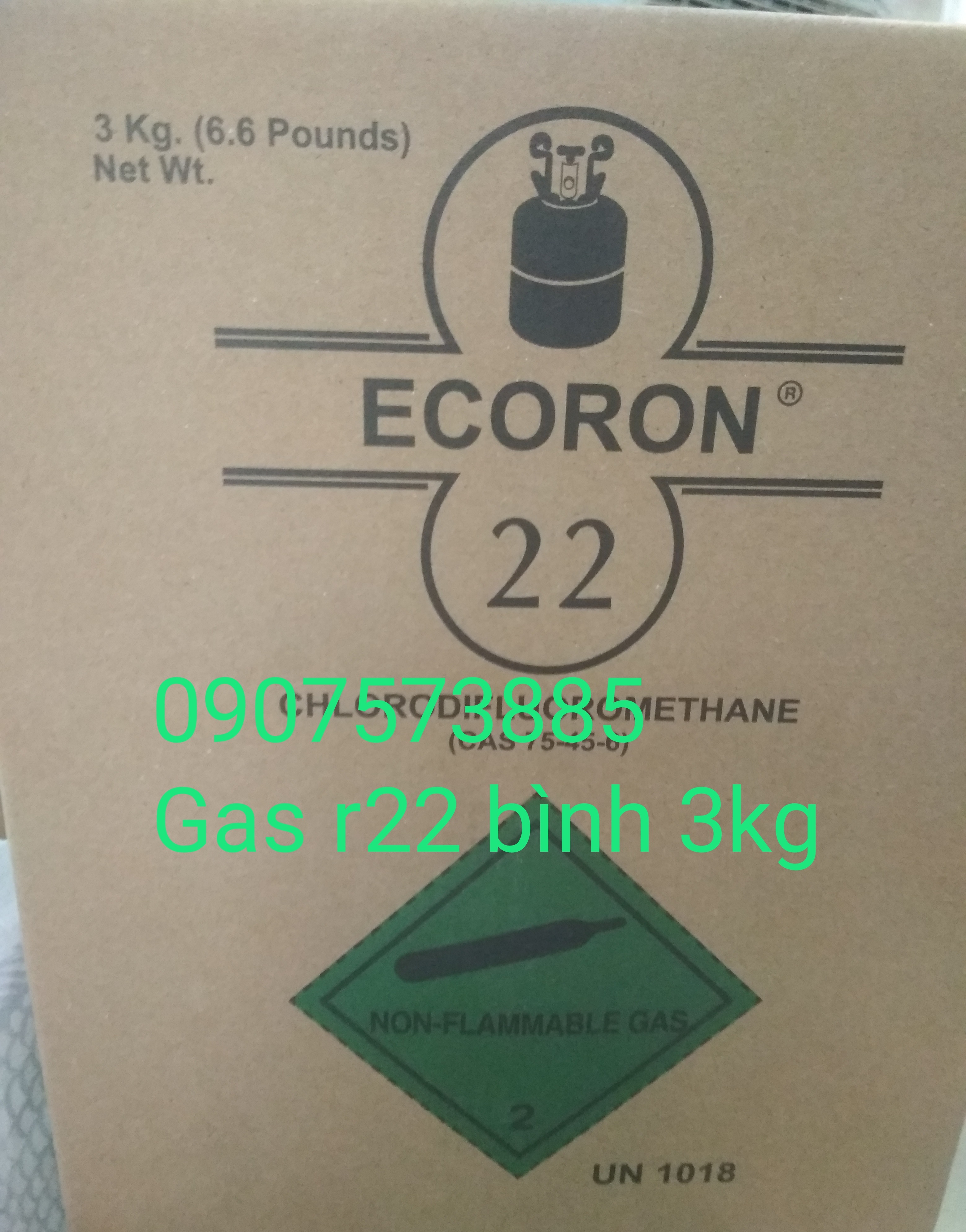 Gas máy lạnh R22 bình 3kg