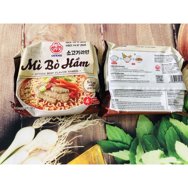 Mì bò hầm Ottogi gói 120g