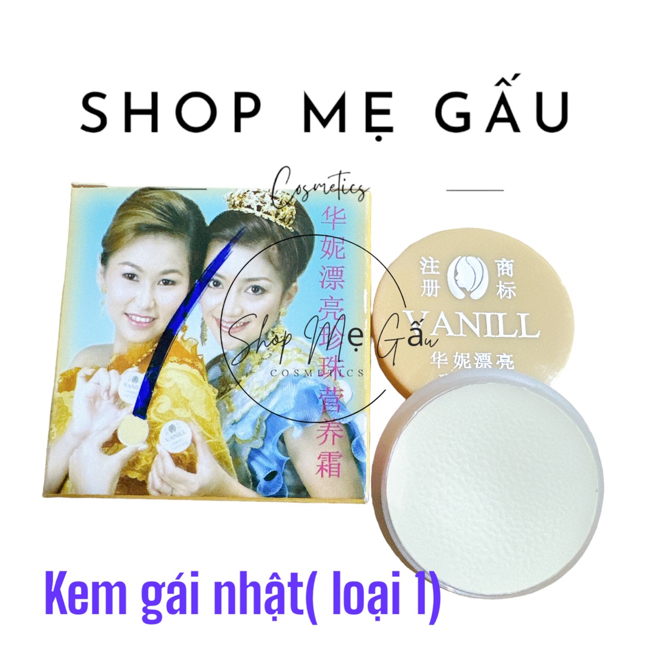 Kem dưỡng trắng da vanill cô gái nhật 22g