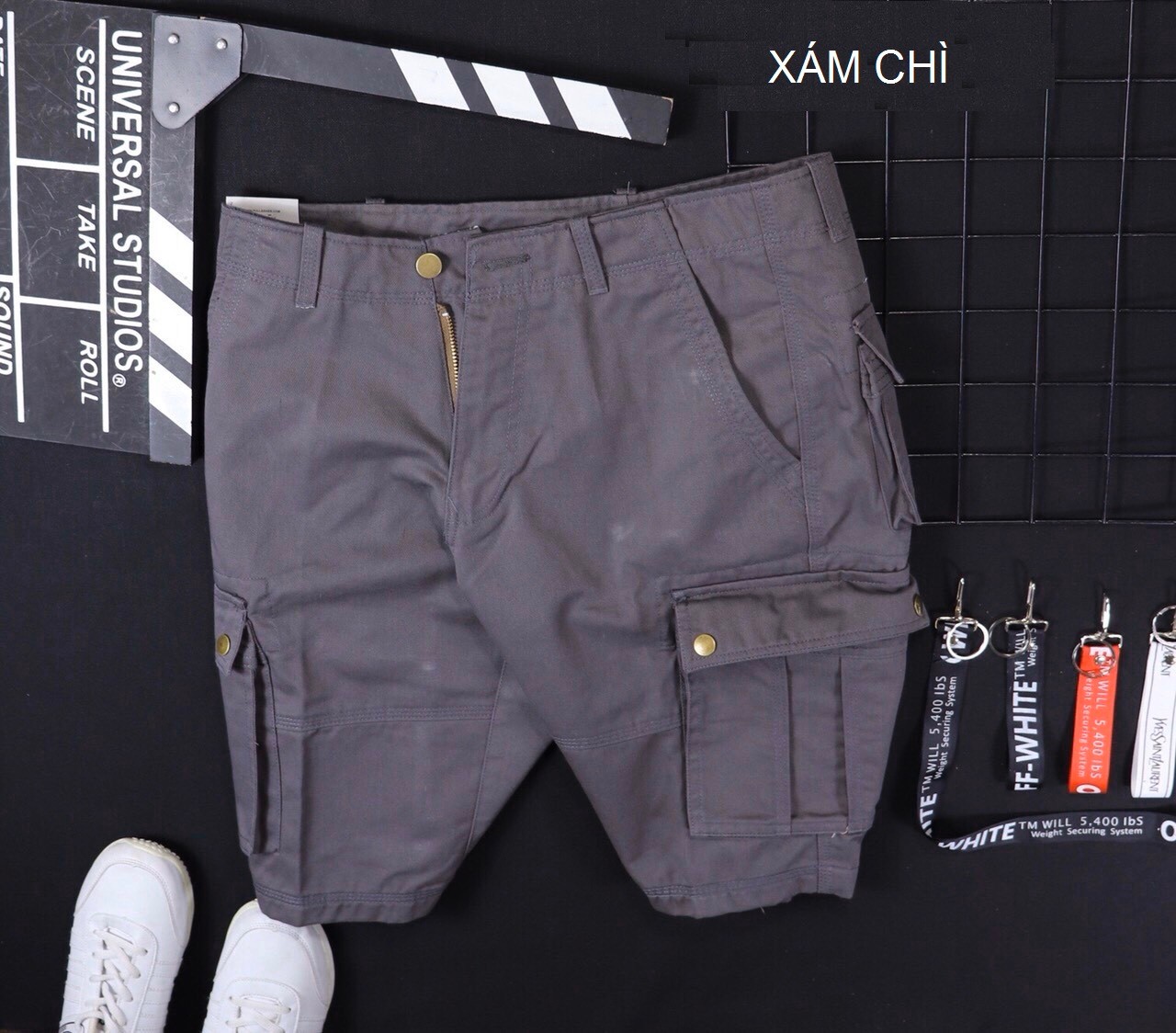 Quần short kaki túi hộp - QH02