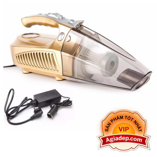 Máy hút bụi cầm tay kiêm bơm lốp xe hơi đa năng + Bộ chuyển nguồn 220v sang tẩu để dùng cả trong nhà và trên oto - (0001+9000)