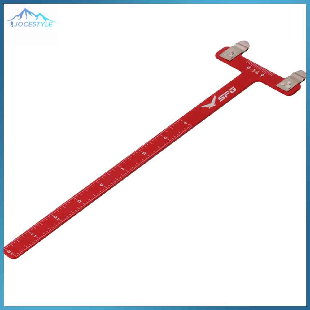 Universal Recurve Bow Measuring T Ruler Measurement Gauge Tools-Black/Red