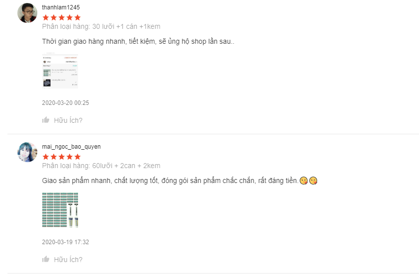 Dao cạo râu lưỡi kép loại tốt (Combo 36 lưỡi + 1 cán )