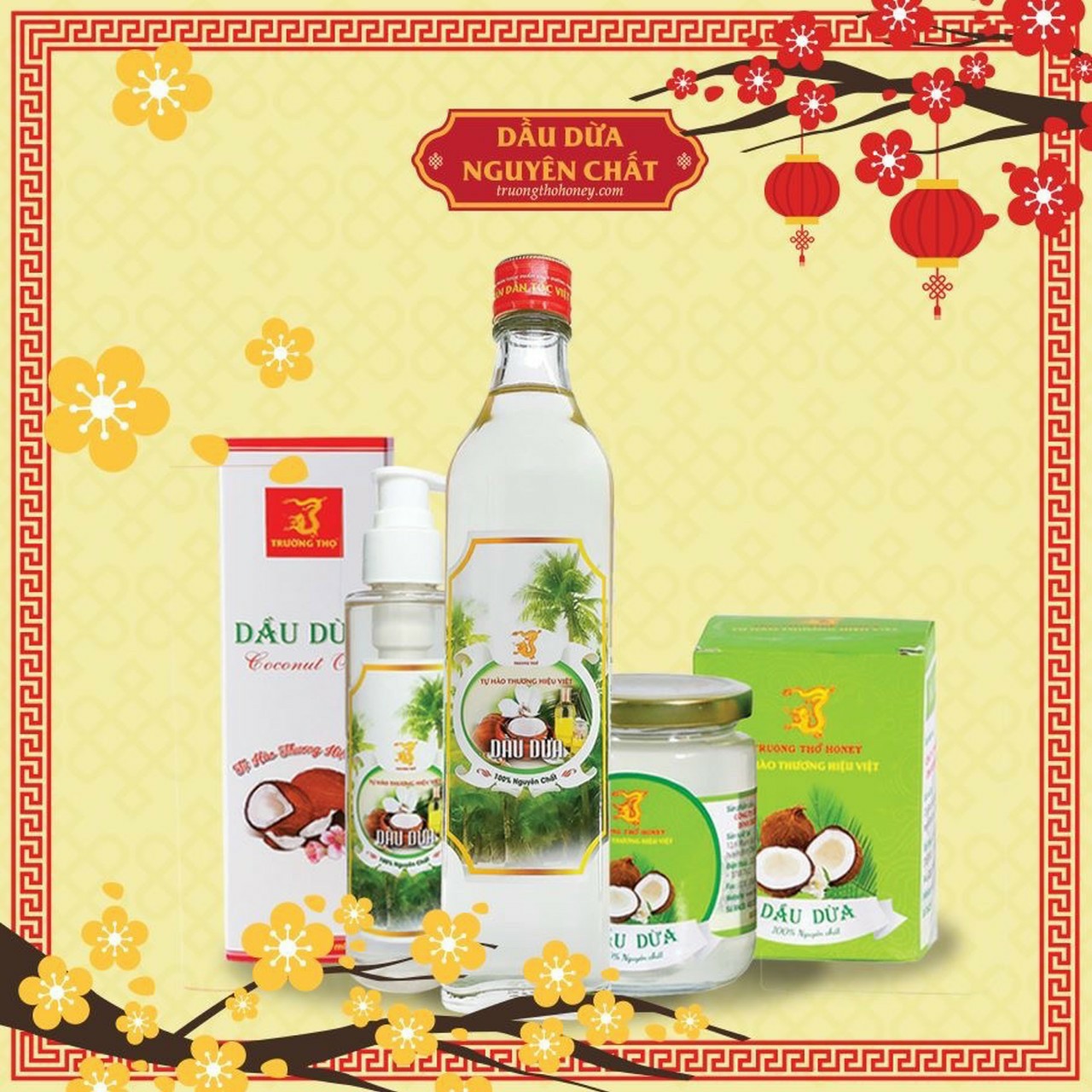 Dầu dừa nguyên chất Trường Thọ 500ml