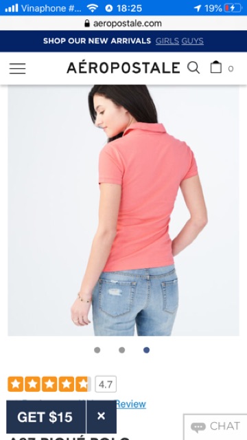 Áo thun vải cá sấu Aeropostale Mỹ