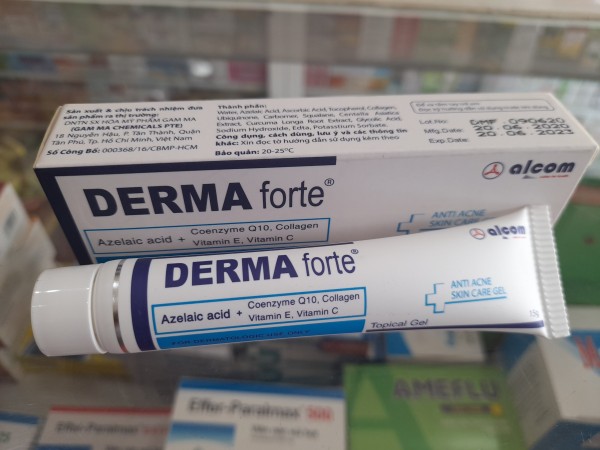 Gel trị mụn mờ sẹo Derma Forte (Tuýp 15g)
