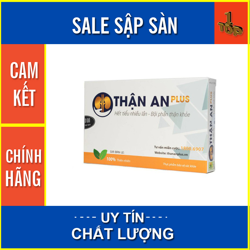 [HCM]THẬN AN PLUS – HỖ TRỢ GIẢM TIỂU NHIỀU LẦN BỘI PHẦN THẬN KHỎE – HỘP 20 viên