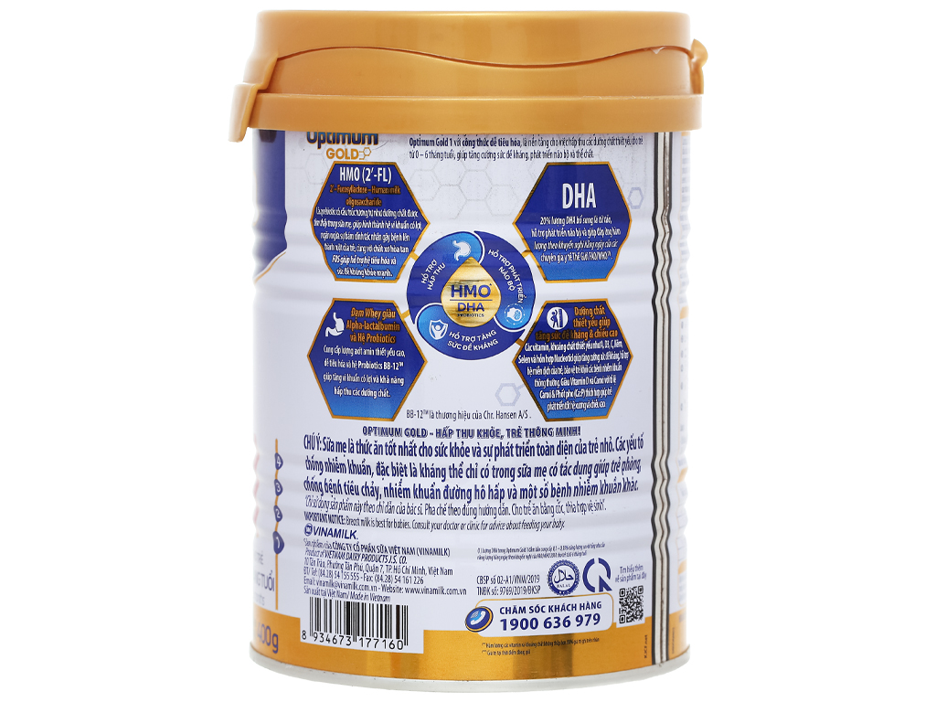 Sữa bột Optimum Gold Opti-mix số 1 400g mẫu mới