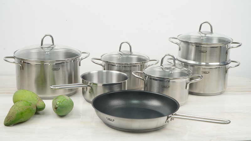 Bộ nồi 7món nấu bếp từ CHEF'S EH-CW7Plus