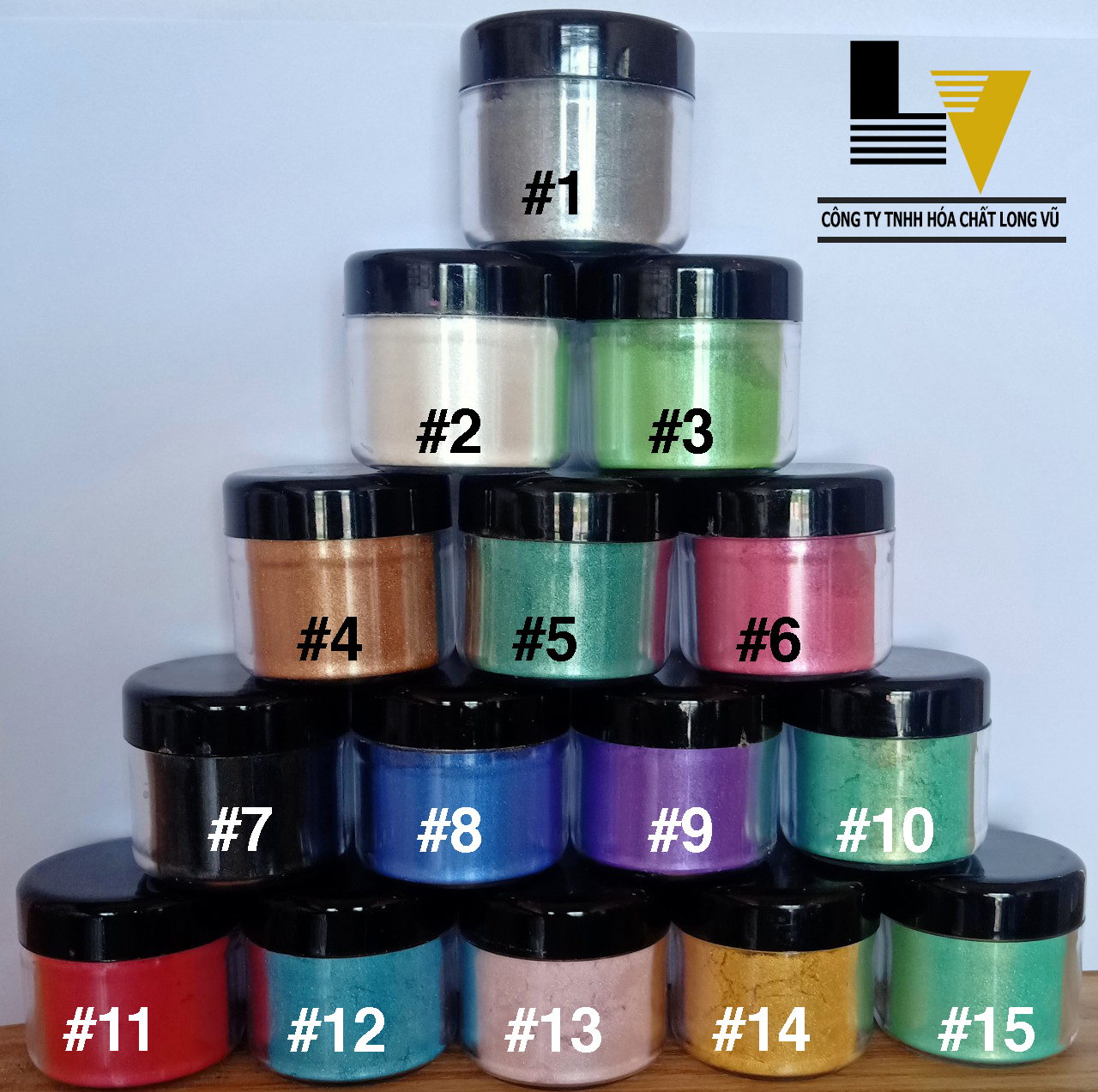 Bột Nhũ Ánh Kim Camay Metalic Pha Sơn Epoxy Resin Slime Màu Vẽ Thường dùng in quảng cáo, sơn xe, thiệp giấy, gốm sứ