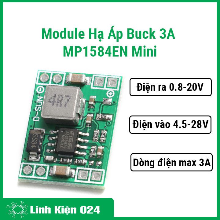 Module hạ áp buck 3a mp1584en mini