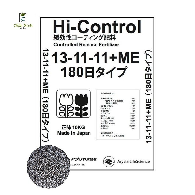 1kg Phân Chì Nhật Bản Phân Tan Chậm Hi Control 13-11-11 + ME