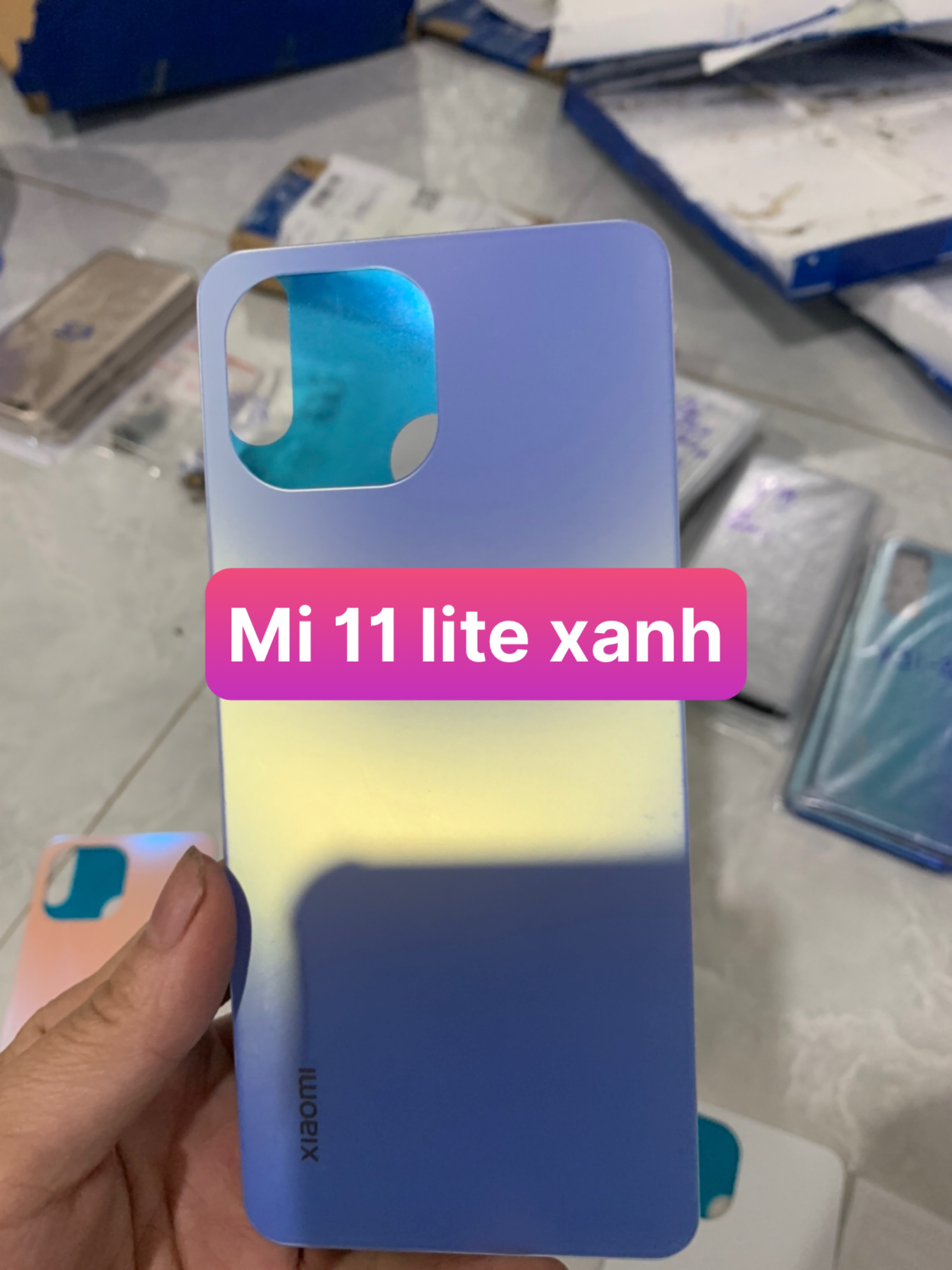 Kính lưng điện thoại xiaomi Mi 11 lite zin