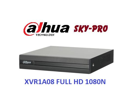 Đầu ghi hình HDCVI/TVI/AHD và IP 8 kênh DAHUA XVR1A08, Đầu ghi FULL HD 1080P 8 kênh, Bảo hành 2 năm, Bán tại SKYPRO