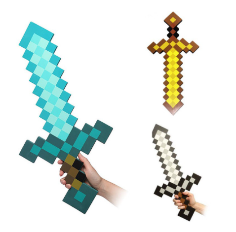 [HCM]Combo 3 kiếm minecraft tặng kèm mini figure