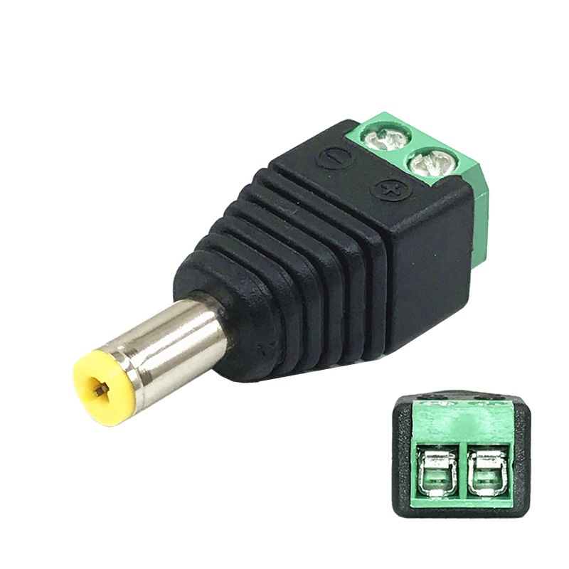 combo 5/10/50- Jack DC 5.5x2.1mm đầu vào cổng Domino (Jack Đực / Cái)