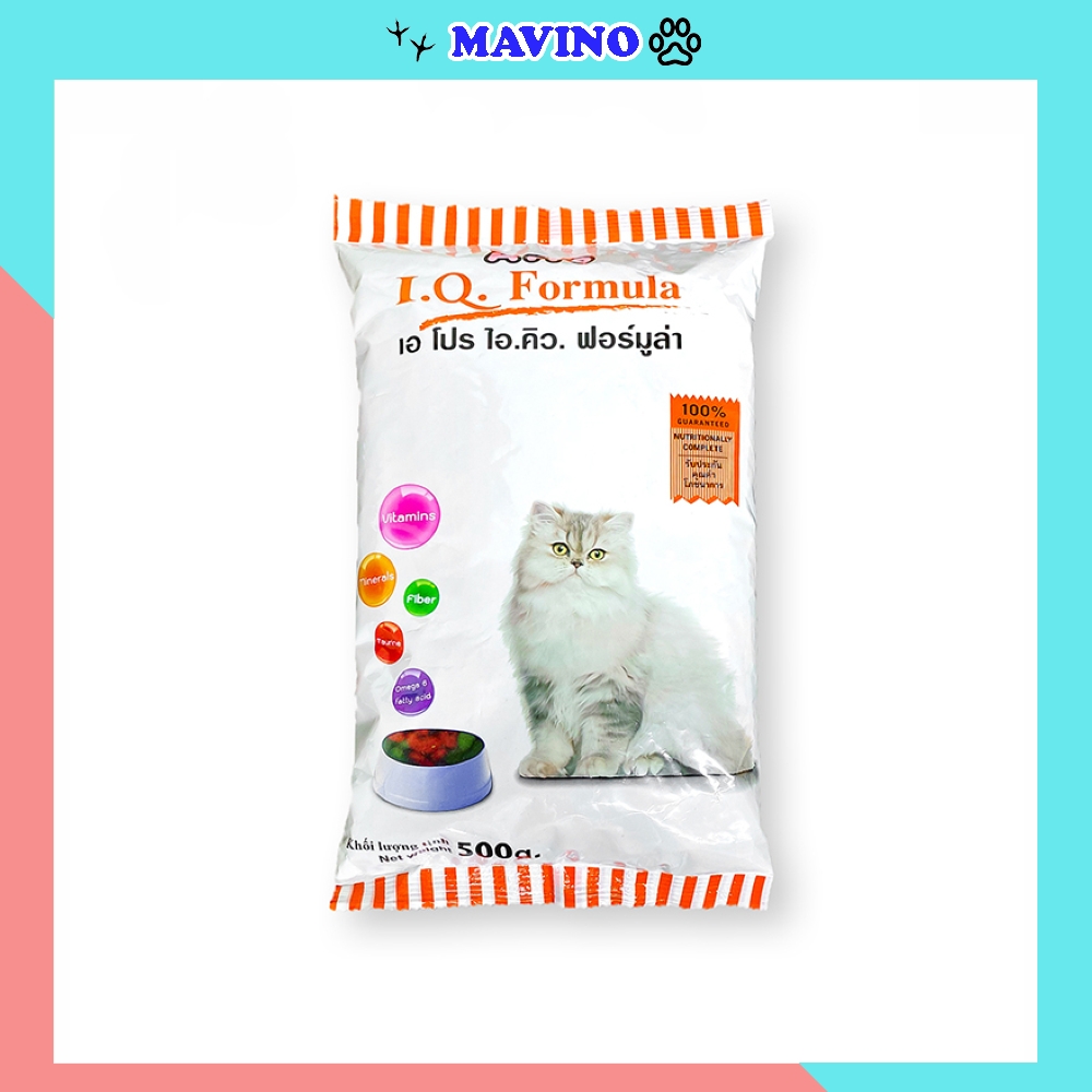 Thức ăn hạt cho mèo Apro IQ Formula 500g đầy đủ dinh dưỡng phân phối chính