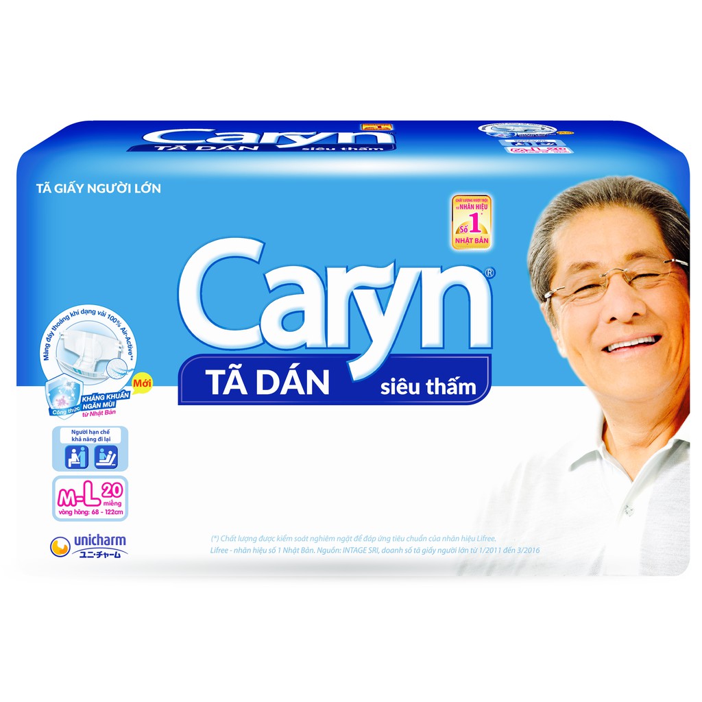 Tã Dán Siêu Thấm Caryn Gói ML20