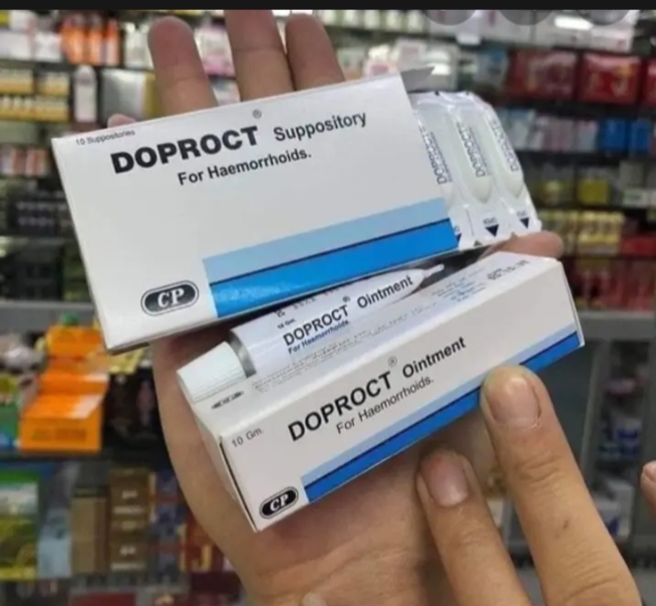 Combo kem bôi và đặt trĩ doproct thái lan